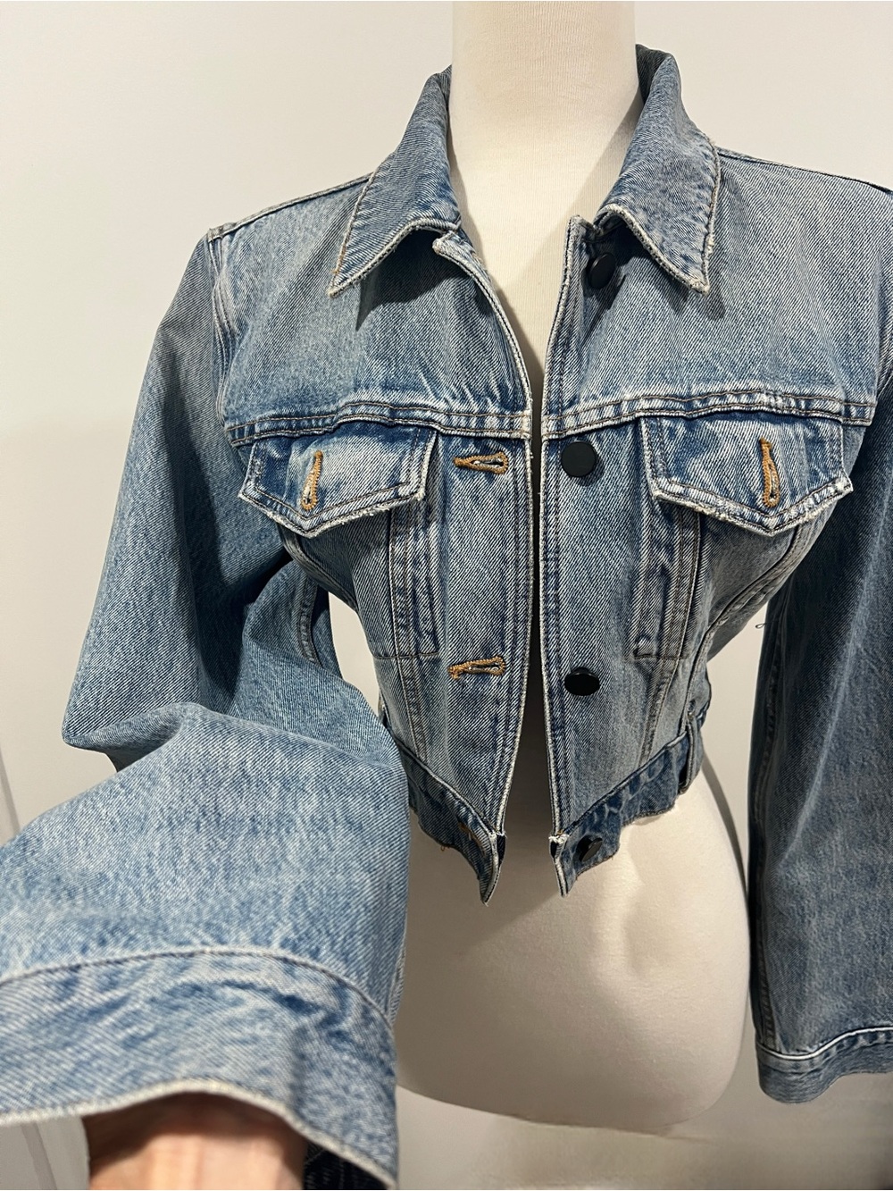 Classic Light Blue Denim Jacket - Women